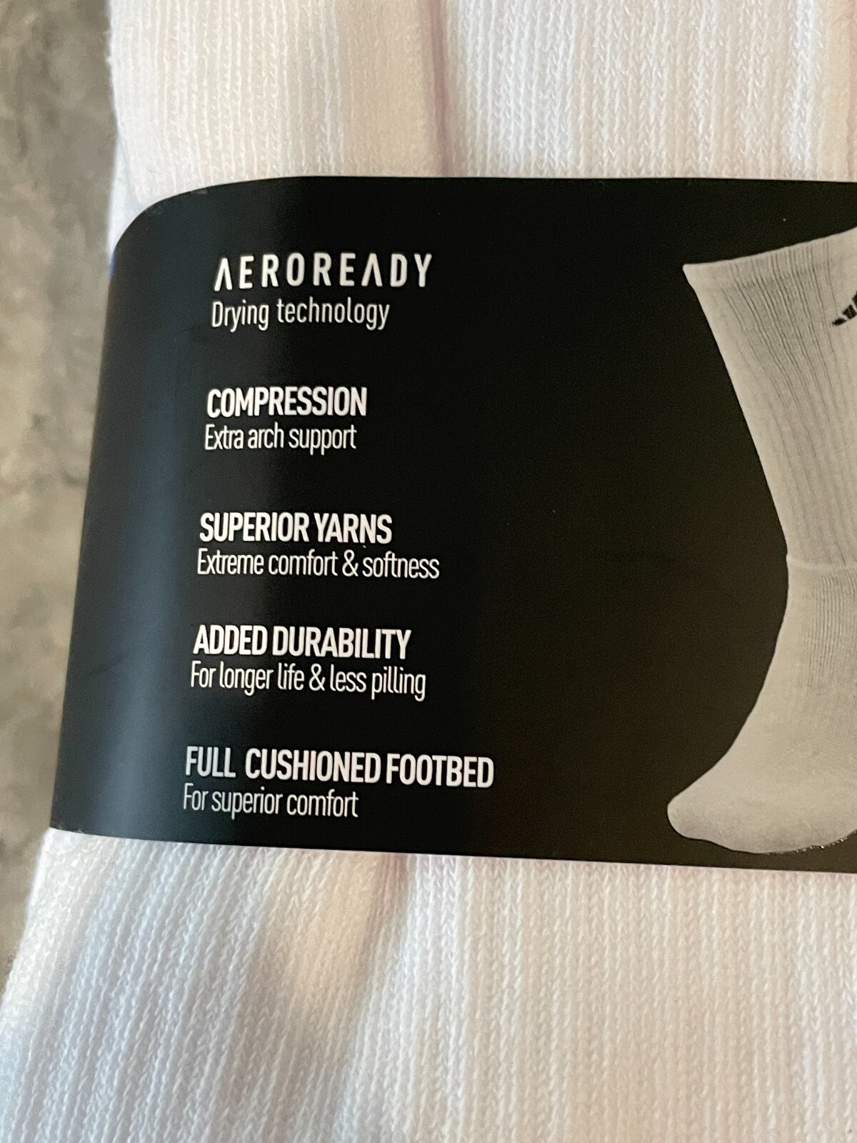 ADIDAS AEROREADY COMPRESSION CREW SOCKS MENS LG (8-12) NEW - PICK 6 PACK-
