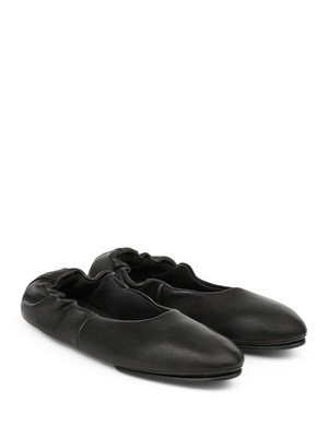 

LAFAYETTE 148 NEW YORK Женские черные кожаные балетки без шнурков Mira Minmond, Черный, LF-0671