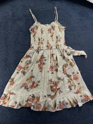 J for Justify Floral Ruffled Dress Ladies Medium Adjustable Strap Rose