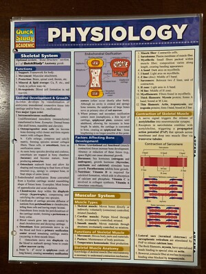 Barcharts Physiology Quick Study Guide