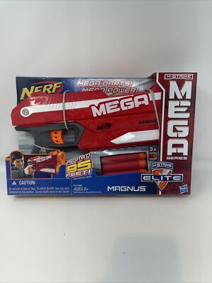 Nerf N-Strike Elite Mega Magnus Blaster With Mega Darts Brand New in Package