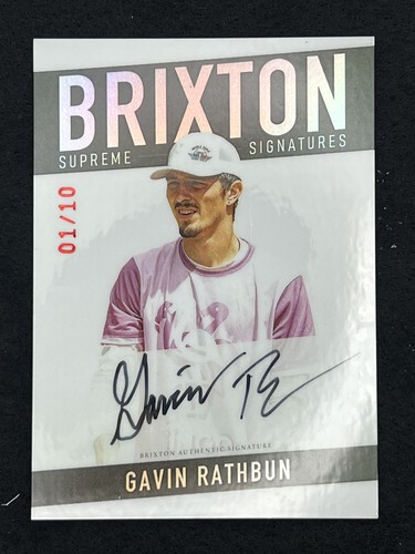 2025 Brixton Titanium Supreme Signatures Black Gavin Rathbun 01/10