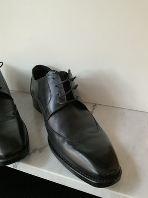 Versace 19V69 Herrenschuhe  Echtleder Gr 44 .Schwarz Neuwertig Top