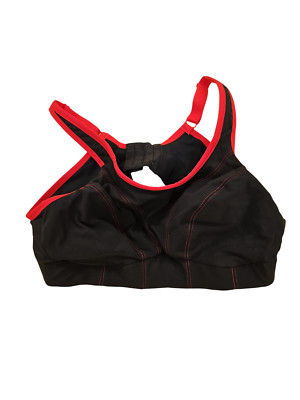 Goddess BLACK Plus Size Soft Cup Sports Bra, US 36DD, UK 36DD, NWOT