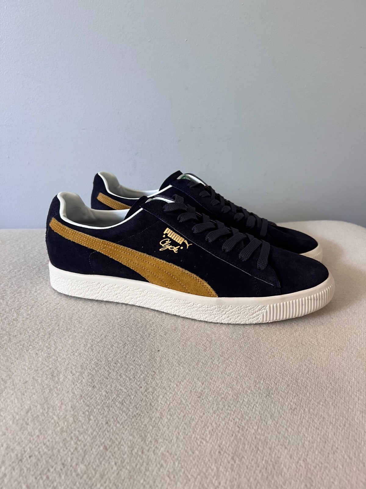 Noah x Puma Clyde Made in Japan - Size 8 - Mustard Seed Navy