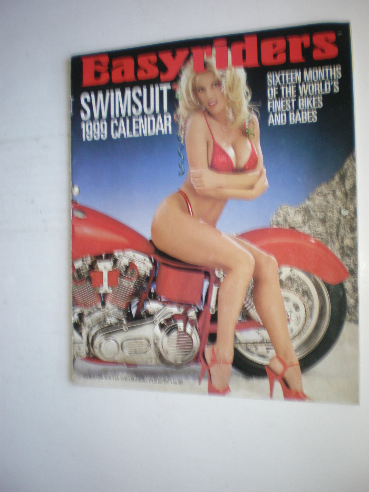 BIKINI  SWIMSUIT EASY RIDER  CALENDAR SWIMWEAR 1999 - 9x11