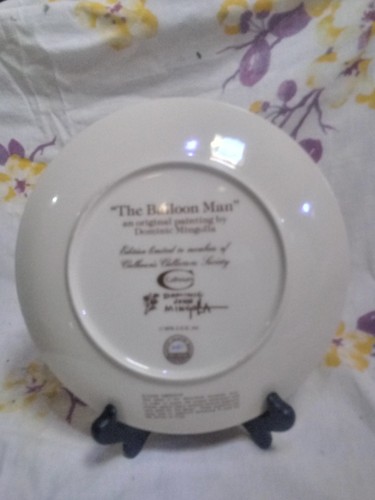 1979 ~ Calhoun Collectors Society ~ The Balloon Man ~ Display Plate ~ Numbered