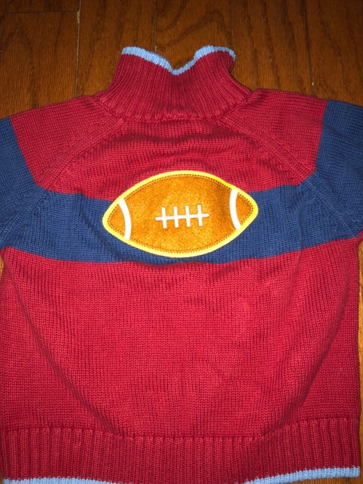 Baby Toddler boy Gymboree Football red football sweater 18-24 months