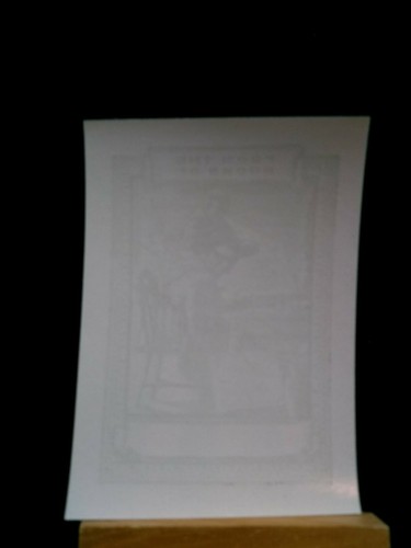 One Vintage Antioch Bookplate Ephemera Collage Decoupage NOS