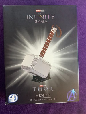 4D Cityscape Marvel Studios 3D Puzzle - Mjolnir (Thor's Hammer) - 84pcs - 8+