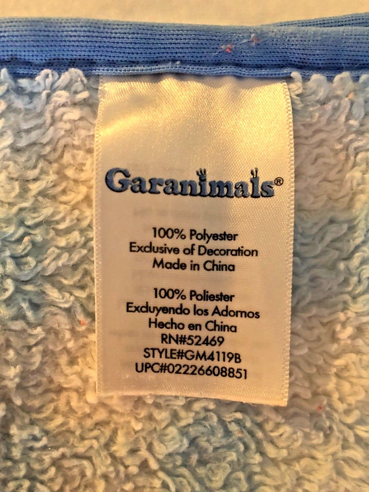 Garanimals Zoom Airplane Blue White Plaid Checked Fleece Baby Blanket Lovey Soft