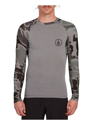

Мужская серая футболка с графическим логотипом VOLCOM, Серый, A9312000