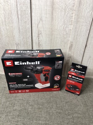 Einhell 18V Cordless 1/2'' Cordless Rotary Hammer & 2.0 Ah Lithium Ion Battery