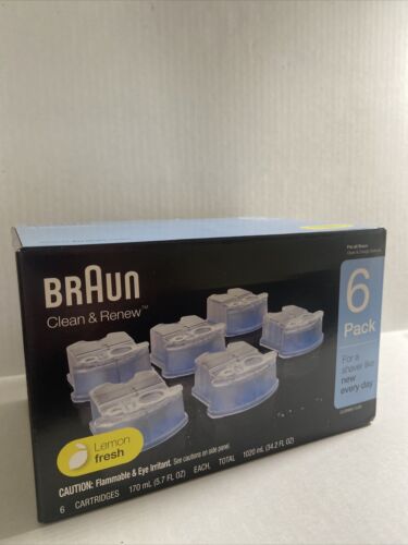 6 Count Braun Clean Renew Cartridge Refills Series 3 5 7 Gen