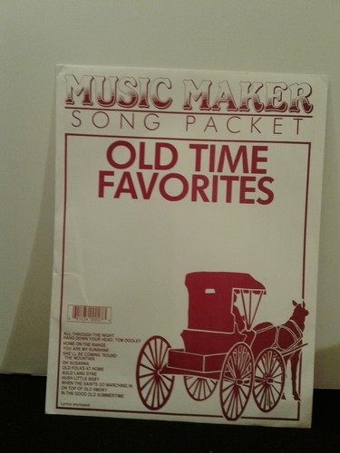 Music Maker Lap Harp Song Packet OLD TIME FAVORITES 12 songs