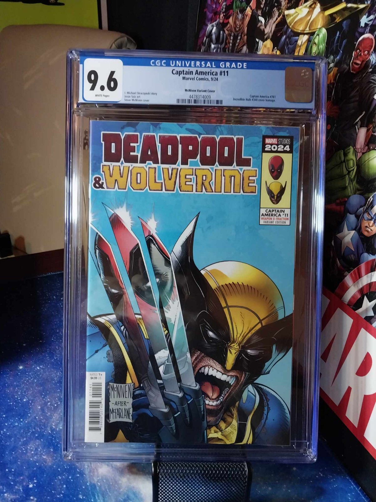 アメコミリーフ Captain America #11 CGC 9.8 Captain America #11 CGC 9.8 (Marvel, 2024) McNiven Variant