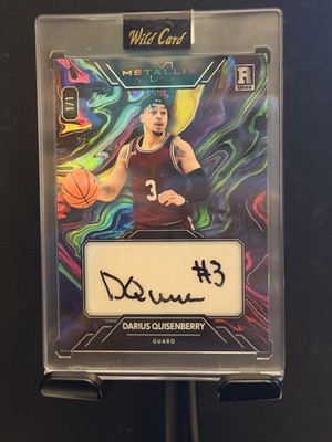 Wild Card Metallix Darius Quisenberry 2023 Autograph Rookie 1/1 Rainbow Card