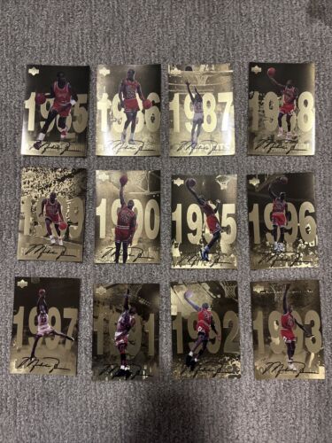 Michael Jordan Upper Deck Gold Series Oversized Cards 1985 Michael Jordan Upper Deck Gold Series Oversized Cards 1985