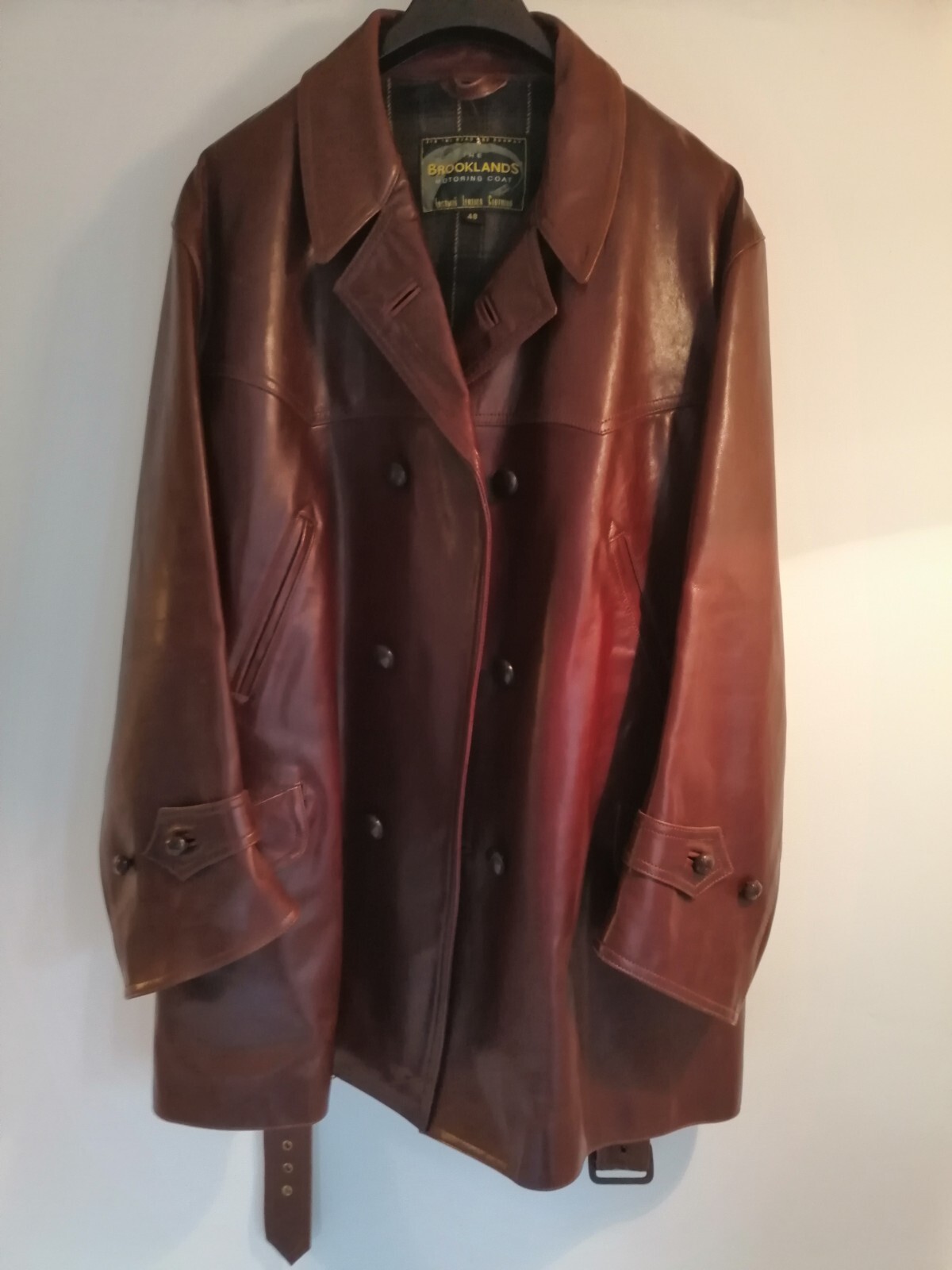 ジャケット・アウター Vtg TENDERROIN horse leather combi coat Amazon.com: Men's Classic Winter Watch Aiden Pearce Brown