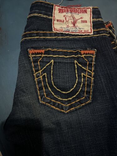 True Religion Straight Low Rise Jeans Johnny Super T - Size True Religion Straight Low Rise Jeans Johnny Super T - Size