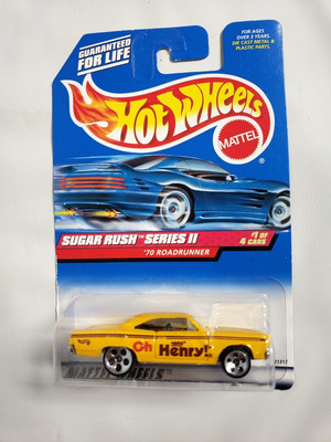 Hot Wheels Ohenry 969 Sugar Rush Series ll 1 of 4 70 Roadrunner 5 Dot Spoke 1999
