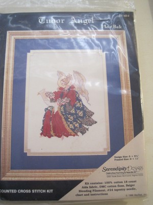 NEW Vintage MarBek Tudor Angel Cross Stitch Kit Serendipity Designs KB-6 1986