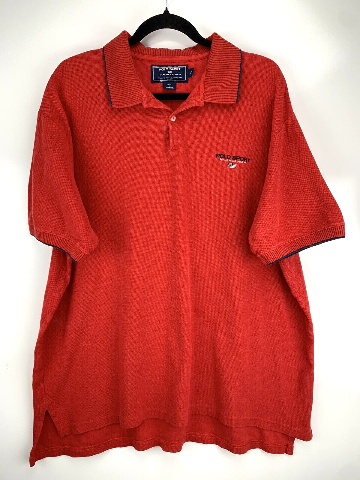 POLO BY RALPH LAUREN ラガーシャツ XXL レッド コットン POLO RALPH LAUREN(ポロラルフローレン) / ラガーシャツ/XL