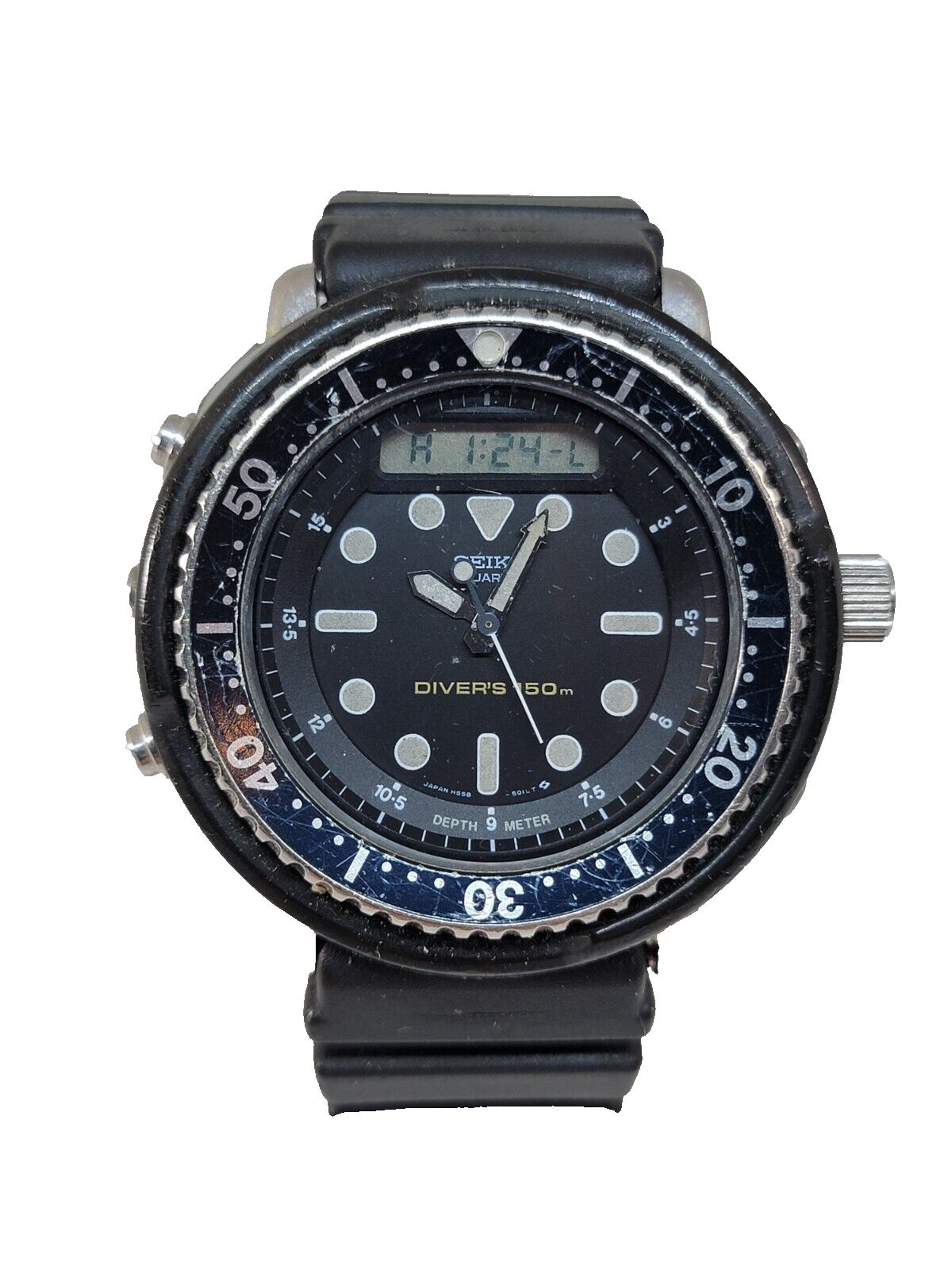 社外品　SEIKO 　H558-5000,5009用の外胴　黒　プラスチック製 社外品 SEIKO H558-5000,5009用の外胴 黒 プラスチック製