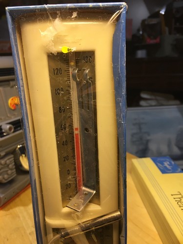 Vintage TAYLOR #5326 Indoor / Outdoor Thermometer Barometer NOS