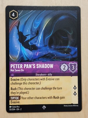 Disney Lorcana: Rise of the Floodborn - Peter Pan's Shadow - 55/204 - Super Rare
