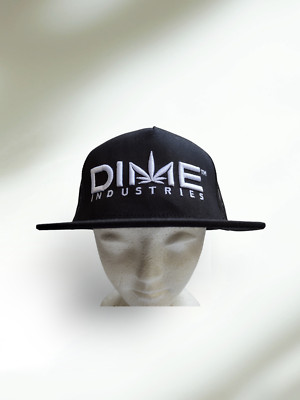 Trucker Basic Snapback Hat Cap Dime Industries Black Baseball Hat Cap Mesh OSFM
