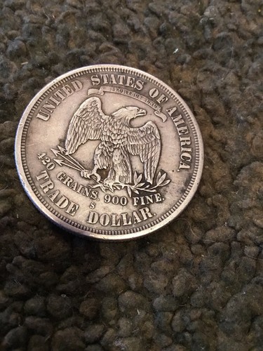 1876 S TRADE DOLLAR, NICE