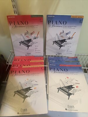 Piano Adventures 2nd Edition Lot of 8, Level 1 And 2a Used