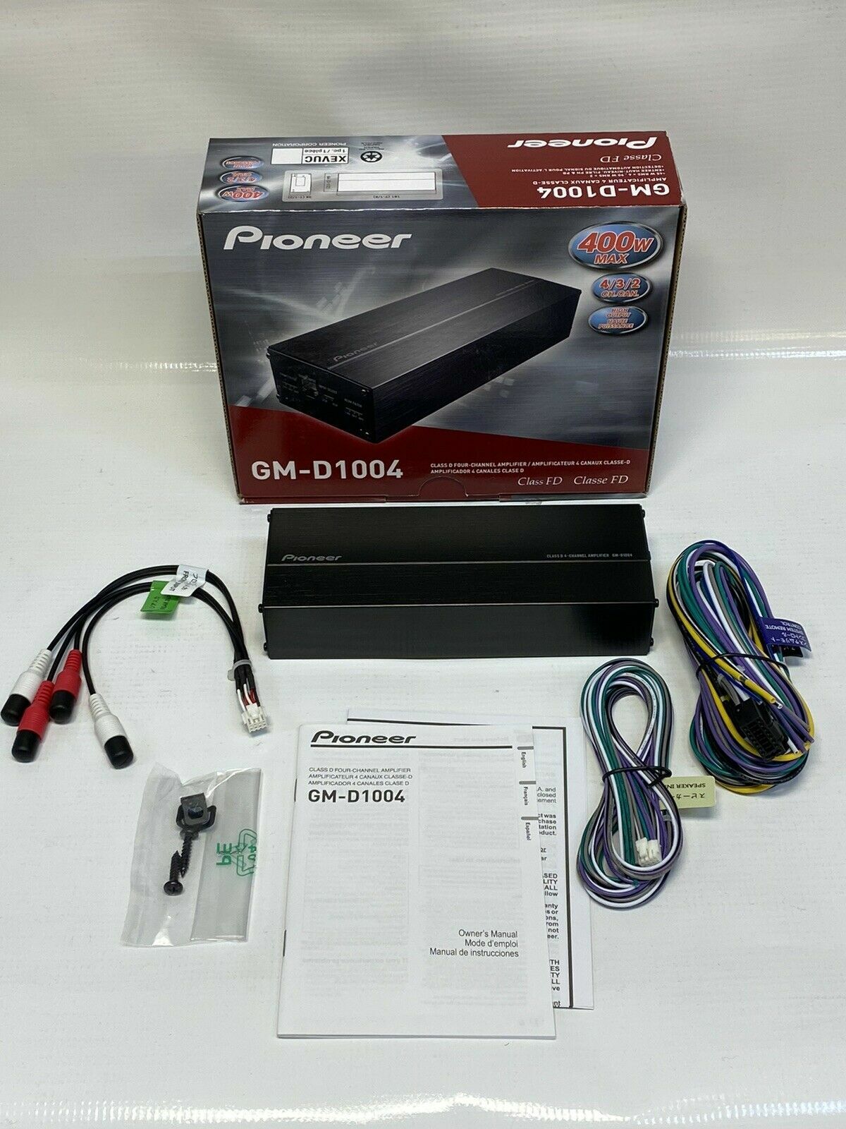 ★PIONEER 4CHANNEL STEREO RECEIVER F-100 Pioneer GM-DX874 4-channel car amplifier — 100 watts RMS x 4