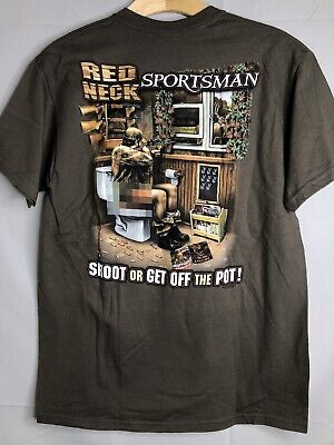 NWT Red Neck Sportsman Deer Hunting Graphic T-Shirt Men's Size M Buck Wear S/S