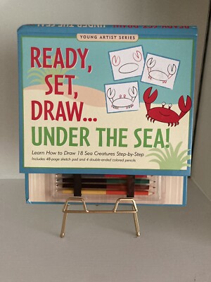 Learn how to draw book with colored pencil-Ready, Set, Draw- Under the Sea book