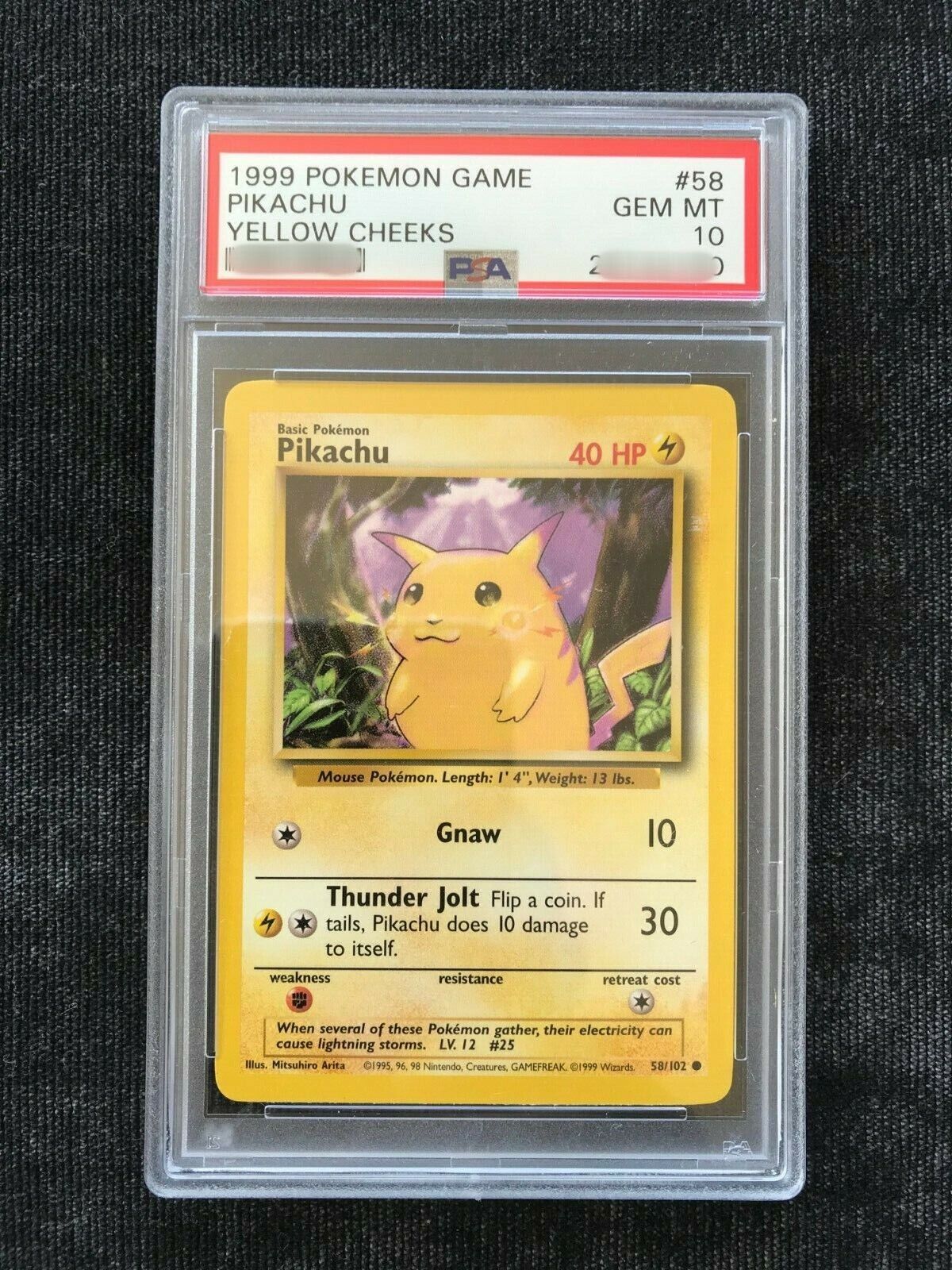 1999 Nintendo Pokemon Game Pikachu (1st Edition-Yellow