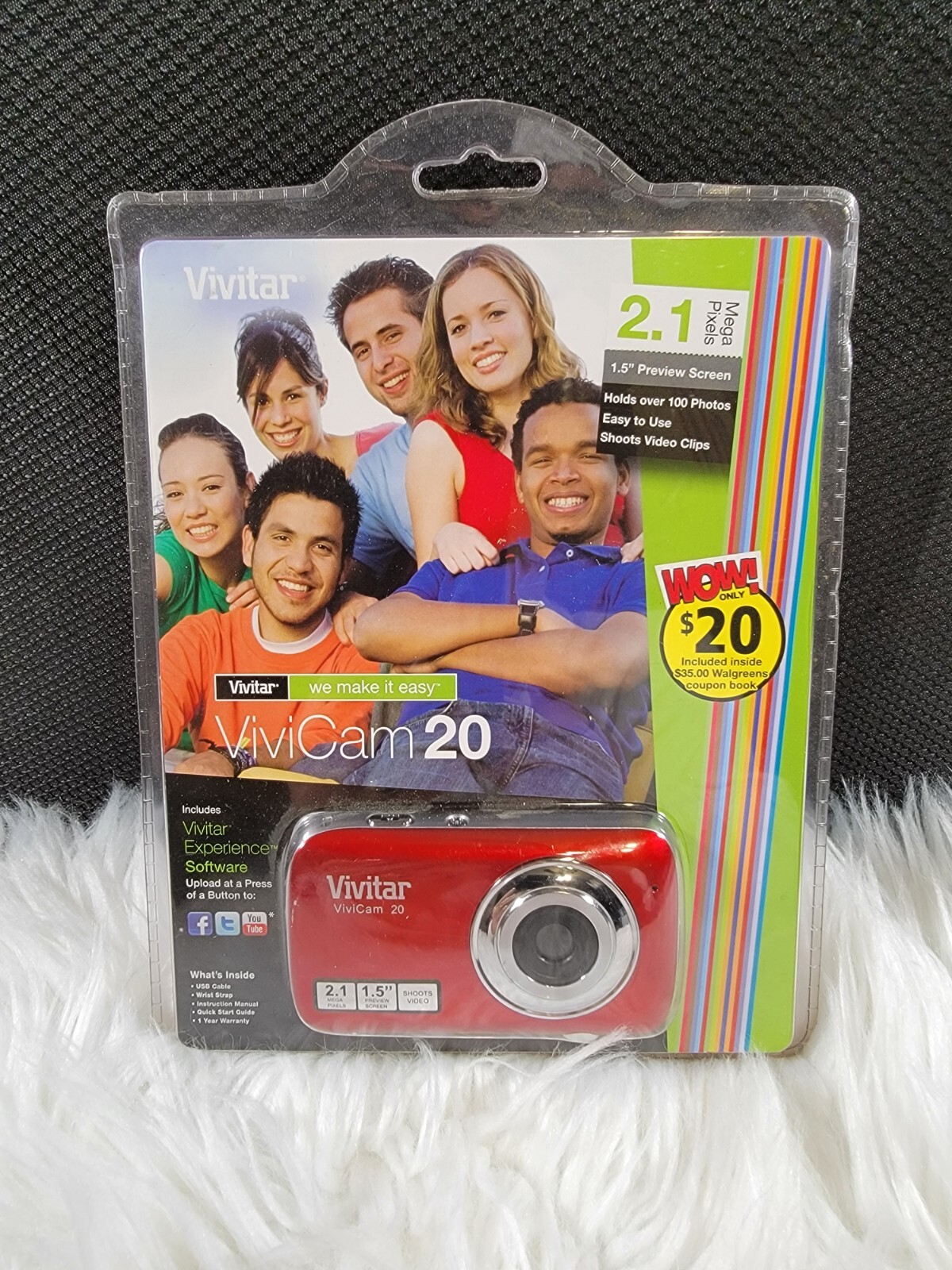 Vivitar Vivicam 20 2.1MP Digital Camera (Red) | eBay