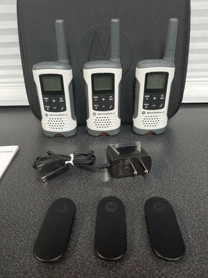 Motorola Talkabout Radio T261 White Rechargeable Two-way Radios 3 Pack ✅. Buy it now for 54.99