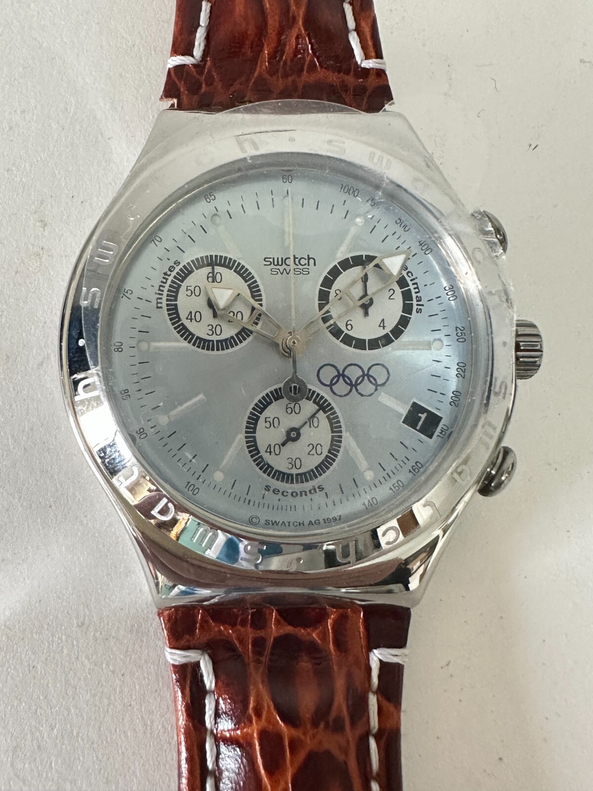 YCZ400 Swatch - 1998 Wheeling Olympia Logo Olympic Special YCZ400 Swatch - 1998 Wheeling Olympia Logo Olympic Special