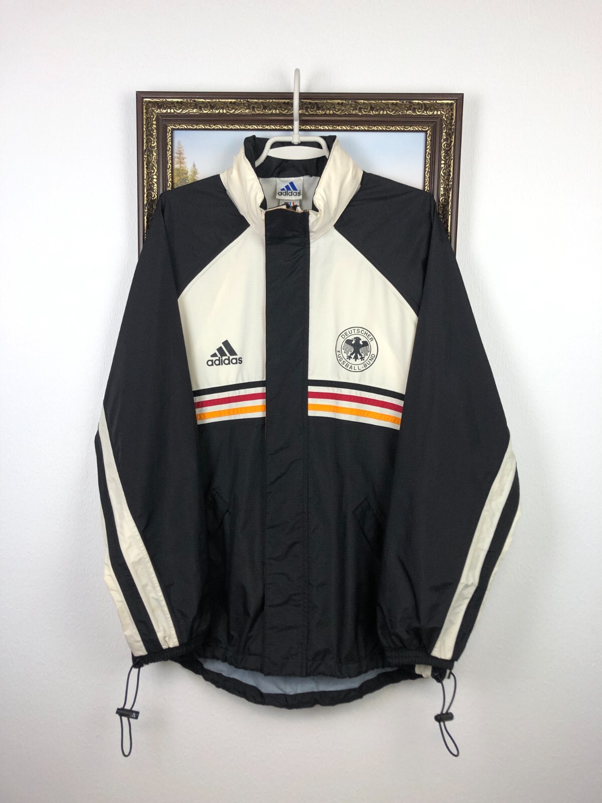 希少90s' adidas International Game jacket Vintage 90's Adidas Germany Football Jacket Soccer