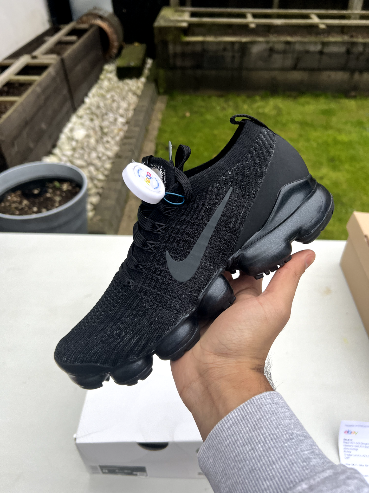 Nike Air Vapormax Flyknit 3 Black AJ6900-004 Men's Sneakers UK10