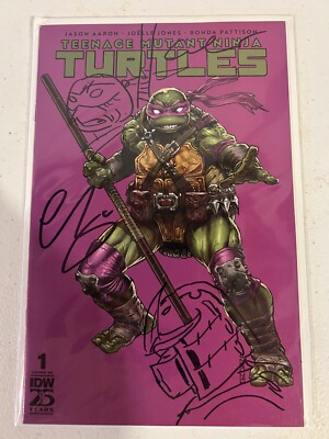 TMNT #1 SDCC Escorza Donny Variant 2x REMARQUED & 2x SIGNED by Escorza Bros COA