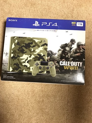 Sony PlayStation 4 Slim Call of Duty: WWII Limited Edition 1TB Green Camouflage