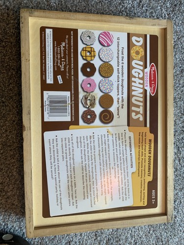 Melissa And Doug Wooden Doughnuts Discontinued Set HTF
