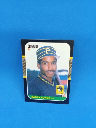 1987 Donruss Barry Bonds ROOKIE card . rookie card picture