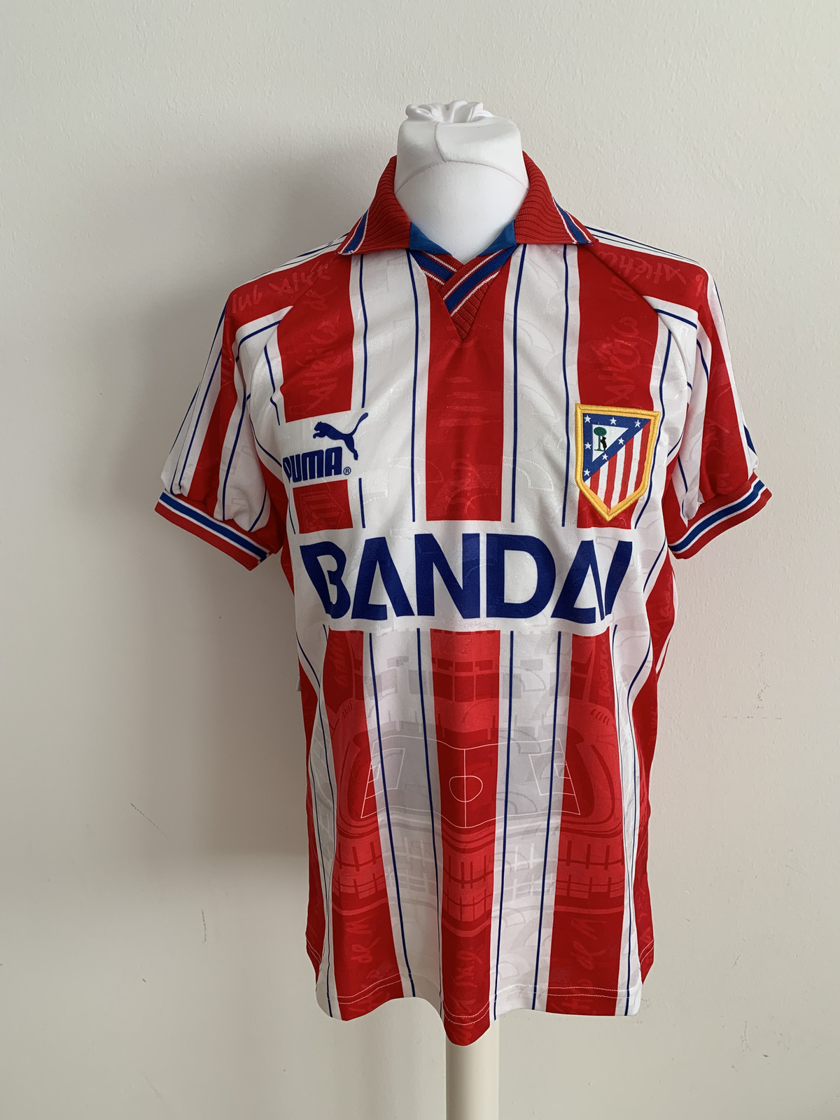 PUMA　1994〜95 アトレチコ・マドリード　ジャケット 1994/95 ATLETICO MADRID Vintage PUMA Football Track Top (S