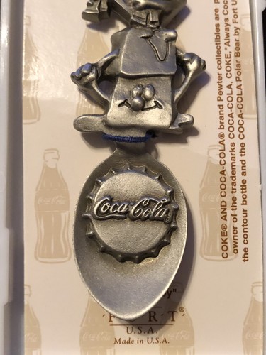 1997 COCA COLA COKE BOTTLE COLLECTIBLE PEWTER SPOON THE COCA-COLA COMPANY