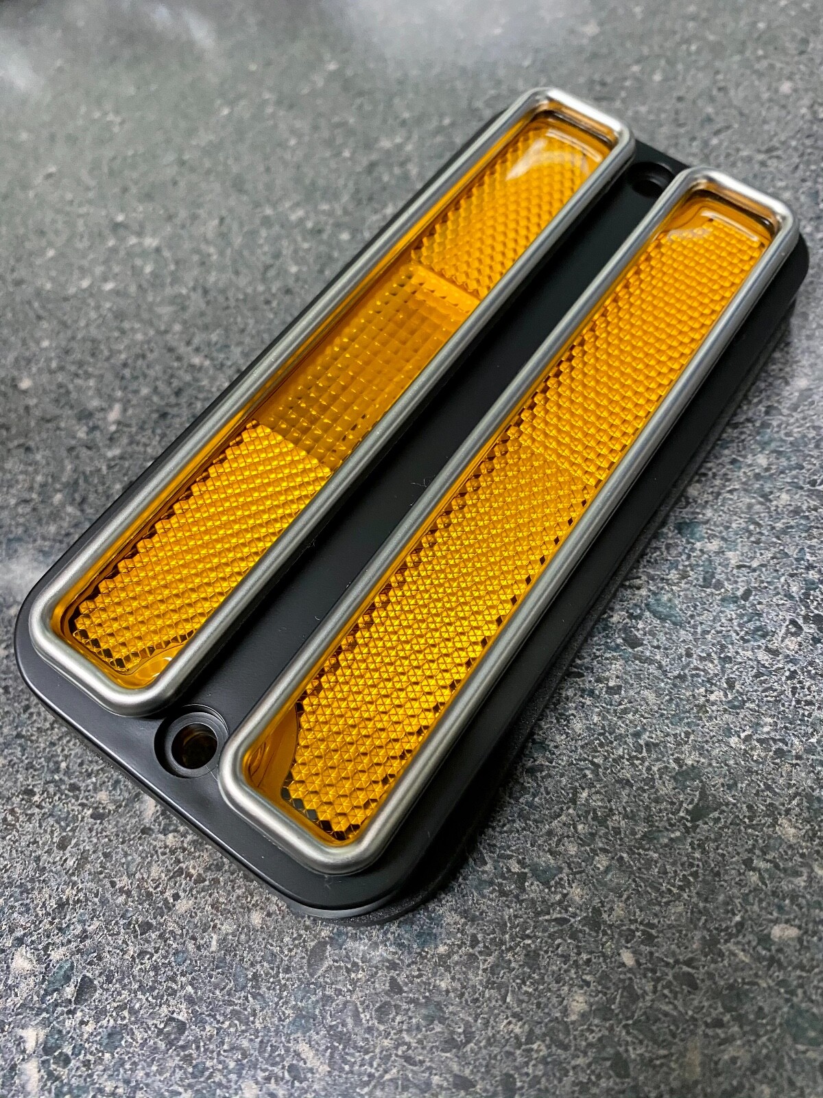 1968 69 70 71 72 Chevy/GMC C10 C20 Front Side Marker Lamp Amber-Deluxe Trim