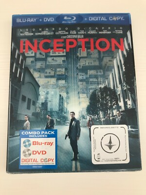 INCEPTION (Blu-ray Disc + DVD + Digital Copy) NEW * Leonardo Dicaprio